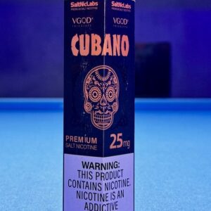 vgod saltnic cubano black 30ml 25mg